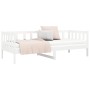 Solid white pine wood sofa bed 80x200 cm by vidaXL, Beds and slatted bases - Ref: Foro24-814685, Price: 166,74 €, Discount: %