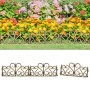 Garden edging 17 units PP gold 10 m by vidaXL, Garden edging and edging - Ref: Foro24-318298, Price: 46,78 €, Discount: %