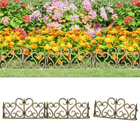 Garden edging 17 units PP gold 10 m by vidaXL, Garden edging and edging - Ref: Foro24-318298, Price: 46,99 €, Discount: %