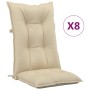 Reclining garden chairs and cushions 8 pcs solid teak wood by vidaXL, Garden chairs - Ref: Foro24-3196541, Price: 1,00 €, Dis...