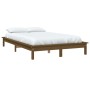 Estructura de cama madera maciza pino marrón miel 120x200 cm de vidaXL, Camas y somieres - Ref: Foro24-820539, Precio: 92,25 ...