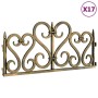 Garden edging 17 units PP gold 10 m by vidaXL, Garden edging and edging - Ref: Foro24-318298, Price: 46,99 €, Discount: %