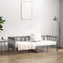 Sofá cama madera maciza de pino gris 80x200 cm de vidaXL, Camas y somieres - Ref: Foro24-814686, Precio: 118,82 €, Descuento: %