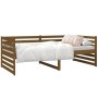 Sofá cama de madera maciza de pino marrón miel 90x190 cm de vidaXL, Camas y somieres - Ref: Foro24-814652, Precio: 99,84 €, D...