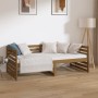 Sofá cama de madera maciza de pino marrón miel 90x190 cm de vidaXL, Camas y somieres - Ref: Foro24-814652, Precio: 99,84 €, D...