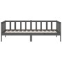 Gray solid pine wood sofa bed 90x190 cm by vidaXL, Beds and slatted bases - Ref: Foro24-814646, Price: 113,58 €, Discount: %