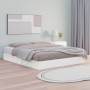 Estructura de cama madera maciza blanco 120x200 cm de vidaXL, Camas y somieres - Ref: Foro24-820682, Precio: 150,61 €, Descue...