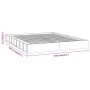 Estructura de cama madera maciza blanco 120x200 cm de vidaXL, Camas y somieres - Ref: Foro24-820682, Precio: 150,61 €, Descue...