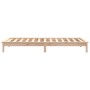 Solid white pine wood bed frame 90x200 cm by vidaXL, Beds and slatted bases - Ref: Foro24-820526, Price: 90,35 €, Discount: %