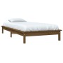 Estructura de cama individual madera pino marrón miel 90x190 cm de vidaXL, Camas y somieres - Ref: Foro24-820574, Precio: 111...