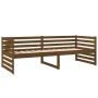 Honey brown solid pine wood sofa bed 80x200 cm by vidaXL, Beds and slatted bases - Ref: Foro24-814692, Price: 133,06 €, Disco...