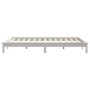 Estructura de cama de madera maciza de pino blanco 160x200 cm de vidaXL, Camas y somieres - Ref: Foro24-820552, Precio: 106,4...