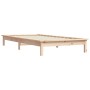 Solid pine wood bed frame 75x190 cm by vidaXL, Beds and slatted bases - Ref: Foro24-820566, Price: 96,99 €, Discount: %