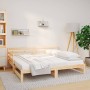 Sofá cama extraíble madera maciza de pino 2x(90x190) cm de vidaXL, Camas y somieres - Ref: Foro24-814659, Precio: 146,02 €, D...