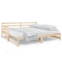 Sofá cama extraíble madera maciza de pino 2x(90x190) cm de vidaXL, Camas y somieres - Ref: Foro24-814659, Precio: 146,02 €, D...