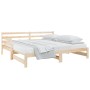 Sofá cama extraíble madera maciza de pino 2x(90x190) cm de vidaXL, Camas y somieres - Ref: Foro24-814659, Precio: 146,02 €, D...