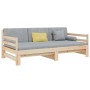 Removable sofa bed solid pine wood 2x(90x190) cm by vidaXL, Beds and slatted bases - Ref: Foro24-814659, Price: 146,99 €, Dis...