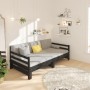 Sofá cama extraíble madera maciza de pino negro 2x(80x200) cm de vidaXL, Camas y somieres - Ref: Foro24-814703, Precio: 207,9...