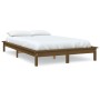 Estructura de cama madera maciza de pino marrón miel 200x200 cm de vidaXL, Camas y somieres - Ref: Foro24-820564, Precio: 155...