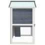 Rabbit cage with 3 gray wooden doors by vidaXL, Cages and habitats for small animals - Ref: Foro24-170837, Price: 128,99 €, D...