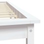 Estructura de cama madera maciza de pino blanco 120x190 cm de vidaXL, Camas y somieres - Ref: Foro24-820577, Precio: 115,91 €...