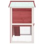 Jaula conejera con 3 puertas madera rojo de vidaXL, Jaulas y habitáculos para animales pequeños - Ref: Foro24-170839, Precio:...