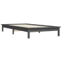 Estructura de cama madera maciza pino gris 75x190 cm de vidaXL, Camas y somieres - Ref: Foro24-820568, Precio: 61,77 €, Descu...