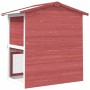 Jaula conejera con 3 puertas madera rojo de vidaXL, Jaulas y habitáculos para animales pequeños - Ref: Foro24-170839, Precio:...