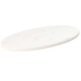 Tablero de mesa ovalado madera maciza pino blanco 80x40x2,5 cm de vidaXL, Tableros para mesas - Ref: Foro24-824321, Precio: 4...