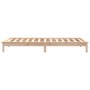 Estructura de cama madera maciza de pino blanca 100x200 cm de vidaXL, Camas y somieres - Ref: Foro24-820531, Precio: 66,43 €,...