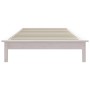 Estructura cama individual madera maciza pino blanco 90x190 cm de vidaXL, Camas y somieres - Ref: Foro24-820572, Precio: 90,0...