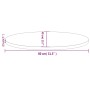 Oval solid white pine wood table top 80x40x2.5 cm by vidaXL, Table tops - Ref: Foro24-824321, Price: 44,99 €, Discount: %