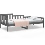 Sofá cama madera maciza de pino gris 90x190 cm de vidaXL, Camas y somieres - Ref: Foro24-820733, Precio: 100,28 €, Descuento: %