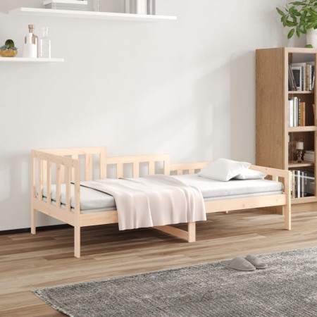 Sofá cama madera maciza de pino 90x200 cm de vidaXL, Camas y somieres - Ref: Foro24-820726, Precio: 69,99 €, Descuento: %