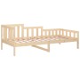 Sofá cama madera maciza de pino 90x200 cm de vidaXL, Camas y somieres - Ref: Foro24-820726, Precio: 69,99 €, Descuento: %