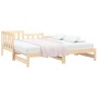 Sofá cama extraíble madera maciza de pino 2x(90x190) cm de vidaXL, Camas y somieres - Ref: Foro24-820746, Precio: 130,29 €, D...