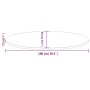 Oval table top solid white pine wood 100x50x2.5 cm by vidaXL, Table tops - Ref: Foro24-824331, Price: 65,00 €, Discount: %