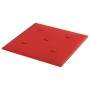 Paneles pared 12 uds cuero sintético rojo tinto 30x30 cm 1,08m² de vidaXL, Recubrimiento de paredes - Ref: Foro24-343979, Pre...