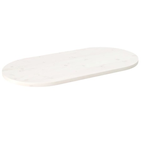 Oval solid white pine wood table top 90x45x2.5 cm by vidaXL, Table tops - Ref: Foro24-824356, Price: 63,22 €, Discount: %