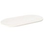 Oval solid white pine wood table top 90x45x2.5 cm by vidaXL, Table tops - Ref: Foro24-824356, Price: 63,22 €, Discount: %