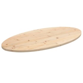 Oval solid pine wood table top 110x55x2.5 cm by vidaXL, Table tops - Ref: Foro24-824335, Price: 50,38 €, Discount: %