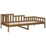 Sofá cama madera maciza de pino marrón miel 90x200 cm de vidaXL, Camas y somieres - Ref: Foro24-820729, Precio: 97,09 €, Desc...