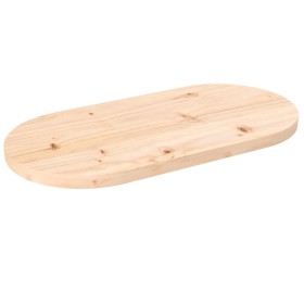 Ovales Massivholz-Pinetischbrett 60x30x2,5 cm von vidaXL, Tischplatten - Ref: Foro24-824340, Preis: 23,11 €, Rabatt: %