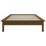 Estructura de cama madera maciza pino marrón miel 100x200 cm de vidaXL, Camas y somieres - Ref: Foro24-820534, Precio: 117,99...