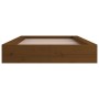 Estructura de cama de madera maciza marrón miel 100x200 cm de vidaXL, Camas y somieres - Ref: Foro24-820689, Precio: 143,74 €...