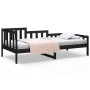 Sofá cama madera maciza de pino negro 90x200 cm de vidaXL, Camas y somieres - Ref: Foro24-820730, Precio: 110,99 €, Descuento: %