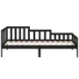 Sofá cama madera maciza de pino negro 90x200 cm de vidaXL, Camas y somieres - Ref: Foro24-820730, Precio: 110,99 €, Descuento: %