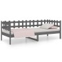 Sofá cama madera maciza de pino gris 90x200 cm de vidaXL, Camas y somieres - Ref: Foro24-820758, Precio: 110,96 €, Descuento: %