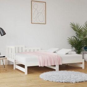 Removable sofa bed solid white pine wood 2x(90x200) cm by vidaXL, Beds and slatted bases - Ref: Foro24-820742, Price: 177,99 ...