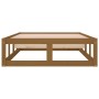 Estructura de cama de madera maciza marrón miel 90x200 cm de vidaXL, Camas y somieres - Ref: Foro24-820784, Precio: 86,06 €, ...